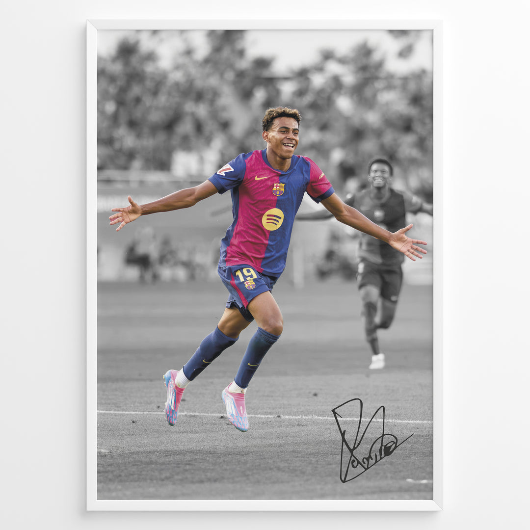 Fodbold plakat | Fodbold plakater | Lamine Yamal Fodbold Plakat | Inspirerende for Fremtidens Fans | Plakaty.dk