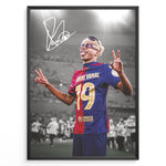 Ladda upp bild till gallerivisning, Fodbold plakat | Fodbold plakater | Lamine Yamal Fodbold Plakat | Inspirerende for Fremtidens Fans | Plakaty.dk 
