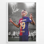 Ladda upp bild till gallerivisning, Fodbold plakat | Fodbold plakater | Lamine Yamal Fodbold Plakat | Inspirerende for Fremtidens Fans | Plakaty.dk 
