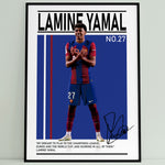 Ladda upp bild till gallerivisning, Fodbold plakat | Fodbold plakater | Lamine Yamal Fodbold Plakat | Inspirerende for Fremtidens Fans | Plakaty.dk
