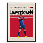 Ladda upp bild till gallerivisning, Fodbold plakat | Fodbold plakater | Robert Lewandowski Fodbold Plakat | Målmaskinens Hyldest til Den Ægte Fan | Plakaty.dk
