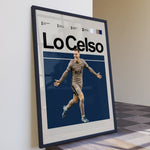 Ladda upp bild till gallerivisning, Fodbold plakat | Fodbold plakater | Giovani Lo Celso Fodbold Plakat | Argentinsk Midtbanemagi | Plakaty.dk
