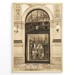 Ladda upp bild till gallerivisning, Fashion Plakat | Louis Vuitton Milan Galleria Storefront – Fashion Architecture Art Print Plakaty.dk | Sepia-toned image of the Louis Vuitton storefront at Galleria Vittorio Emanuele II in Milan, Italy.
