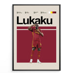 Ladda upp bild till gallerivisning, Fodbold plakat | Fodbold plakater | Romelu Lukaku Fodbold Plakat | Styrke, Færdigheder, Målsnedker | Plakaty.dk
