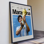 Ladda upp bild till gallerivisning, Fodbold plakat | Fodbold plakater | Diego Maradona Fodbold Plakat | Legendarisk Tribute til Den Ægte Fan | Plakaty.dk
