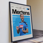 Ladda upp bild till gallerivisning, Fodbold plakat | Fodbold plakater | Dries Mertens Fodbold Plakat | Belgisk Målsluger, Elegance og Mål | Plakaty.dk
