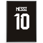Ladda upp bild till gallerivisning, Lionel Messi Fodbold Plakat | Til FC Barcelona Fans | Tre plakater der hylder Lionel Messi med billede, citat og hans ikoniske nummer 10. Perfekt til fodboldfans og Messi-entusiaster.
