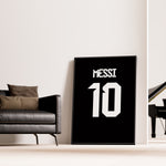Ladda upp bild till gallerivisning, Lionel Messi Fodbold Plakat | Til FC Barcelona Fans | Tre plakater der hylder Lionel Messi med billede, citat og hans ikoniske nummer 10. Perfekt til fodboldfans og Messi-entusiaster.
