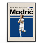 Ladda upp bild till gallerivisning, Fodbold plakat | Fodbold plakater | Luka Modric Fodbold Plakat | Midtbanemagikerens Hyldest til Den Ægte Fan | Plakaty.dk
