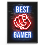 Ladda upp bild till gallerivisning, Best Gamer gaming plakat | Neon hånd peger mod dig mens du spiller Valorant
