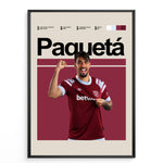 Ladda upp bild till gallerivisning, Fodbold plakat | Fodbold plakater | Lucas Paquetá Fodbold Plakat | Brasiliens Kreatør og Milan&#39;s Stjerne | Plakaty.dk
