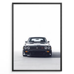 Ladda upp bild till gallerivisning, Front view illustration of a classic Toyota Celica in a framed poster.
