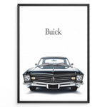 Ladda upp bild till gallerivisning, Front view of a classic black Buick car on a minimal white background.
