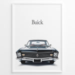 Ladda upp bild till gallerivisning, Front view of a classic black Buick car on a minimal white background.
