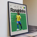 Ladda upp bild till gallerivisning, Fodbold plakat | Fodbold plakater | Ronaldinho Fodbold Plakat 01 | Magisk Tribute til Den Ægte Fan | Plakaty.dk
