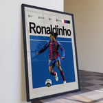 Ladda upp bild till gallerivisning, Fodbold plakat | Fodbold plakater | Ronaldinho Fodbold Plakat 02 | Magisk Tribute til Den Ægte Fan | Plakaty.dk
