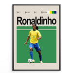 Ladda upp bild till gallerivisning, Fodbold plakat | Fodbold plakater | Ronaldinho Fodbold Plakat 01 | Magisk Tribute til Den Ægte Fan | Plakaty.dk
