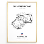 Ladda upp bild till gallerivisning, Silverstone Circuit Track Map Illustration Plakat
