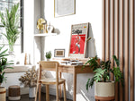 Ladda upp bild till gallerivisning, William Saliba fodbold plakat | Arsenal FC-spiller i rød-hvid hjemmebanetrøje, stilfuldt og moderne plakatdesign.
