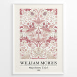 Ladda upp bild till gallerivisning, Discover the William Morris “Strawberry Thief” (1890) art print plakat — a classic design featuring intricate birds, strawberries, and floral patterns in soft pink and cream tones. Perfect for elegant home décor and art lovers inspired by nature.
