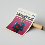 Ladda upp bild till gallerivisning, Fodbold plakat | Fodbold plakater | Lamine Yamal Fodbold Plakat | Inspirerende for Fremtidens Fans | Plakaty.dk
