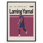 Ladda upp bild till gallerivisning, Fodbold plakat | Fodbold plakater | Lamine Yamal Fodbold Plakat | Inspirerende for Fremtidens Fans | Plakaty.dk
