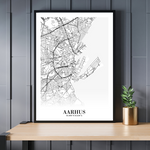Ladda upp bild till gallerivisning, Aarhus byplakat | mockup forside
