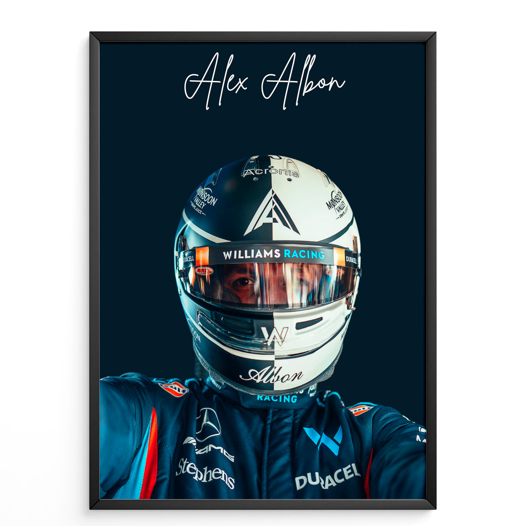 Alexander Albon F1-affisch | Racinglegend från över 20 världar