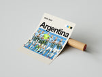 Ladda upp bild till gallerivisning, Argentina fodbold holdplakat | Officielt holdfoto med blå og hvide trøjer fra 2024-2025 sæsonen, perfekte detaljer og stærk holdenergi
