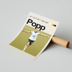 Ladda upp bild till gallerivisning, Alexandra Popp plakat | Tysk landsholdstrøje i hvid og sort med ikonisk jubelpose – perfekt til fans af kvindefodbold og Tyskland
