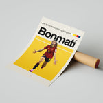 Ladda upp bild till gallerivisning, Aitana Bonmatí plakat | Spanien landsholdstrøje i rød og gul med jubelscene – perfekt til fans af kvindefodbold og spansk magi
