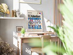 Ladda upp bild till gallerivisning, Holdfoto | F.C. København fodboldplakat 2024-2025 med spillere i hvid-blå trøjer – stilren hyldest til Danmarks topklub.
