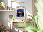 Ladda upp bild till gallerivisning, Holdfoto | FC Barcelona fodboldplakat 2024-2025 med hele holdet i blå-rød hjemmebanetrøje – perfekt som gave eller vægpynt.
