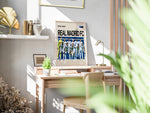 Ladda upp bild till gallerivisning, Real Madrid holdfoto plakat | Real Madrid 2024-2025 i hvidt kampkit, samlet i opstilling før kamp – klar til Champions League-triumf.
