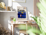 Ladda upp bild till gallerivisning, Holdfoto | France fodboldplakat 2024-2025 med spillere i blå trøjer – perfekt til fans af det franske nationalhold.
