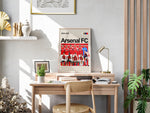 Ladda upp bild till gallerivisning, Holdfoto | Arsenal FC fodboldplakat 2024-2025 med holdopstilling i rød og hvid trøje – perfekt gave til enhver Arsenal-fan.
