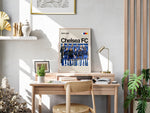 Ladda upp bild till gallerivisning, Holdfoto | Chelsea FC fodboldplakat 2024-2025 med hele truppen i blå trøjer – ideel vægdekoration til fans af Chelsea og engelsk fodbold.
