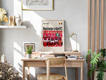 Ladda upp bild till gallerivisning, Manchester United FC holdfoto plakat | Spillerne i røde hjemmebanetrøjer 2024-2025 med holdskjold foran og fokuserede udtryk.
