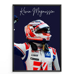 Ladda upp bild till gallerivisning, Kevin Magnussen F1 Plakat | Unikt Racerdesign | Formel 1 Baner | Dynamisk Motorsport Kunst | Plakaty.dk
