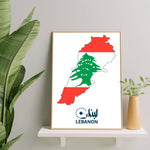 Ladda upp bild till gallerivisning, Lebanon Plakat | Flag Plakat
