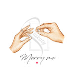 Ladda upp bild till gallerivisning, Marry me - Ring Forever | Kærlighed plakat
