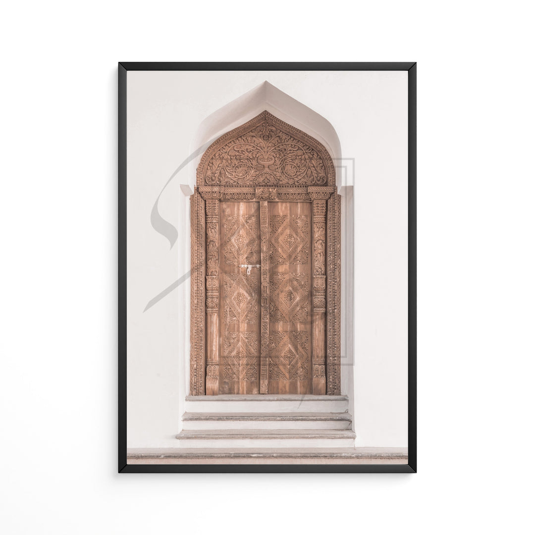 3x Islamposters | Dua | Orientalisk dörrarkitektur | Saberbeige