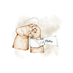Ladda upp bild till gallerivisning, Nuttede babyplakater der holder sine tæer - Customized
