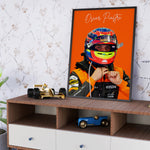 Ladda upp bild till gallerivisning, Oscar Piastri F1-affisch | Unik design på över 20 internationella banor
