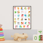 Ladda upp bild till gallerivisning, Dansk alfabet plakat, abc plakat
