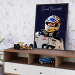 Ladda upp bild till gallerivisning, Daniel Ricciardo F1-affisch | Unik design på över 20 internationella banor
