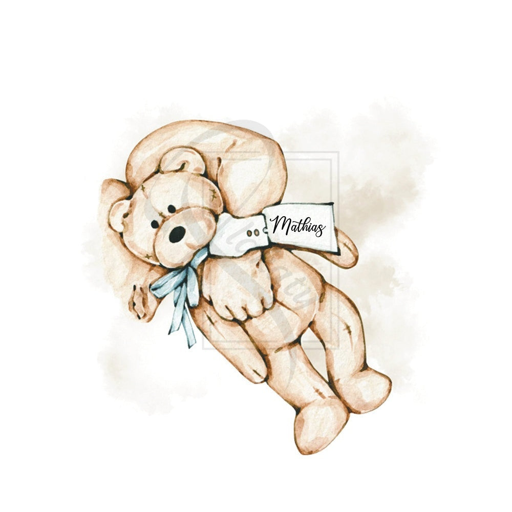 Søde sovende babyplakater med bamse - Customized Product