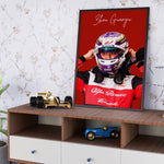Ladda upp bild till gallerivisning, Guanyu Zhou F1-affisch | Unik design på över 20 internationella banor

